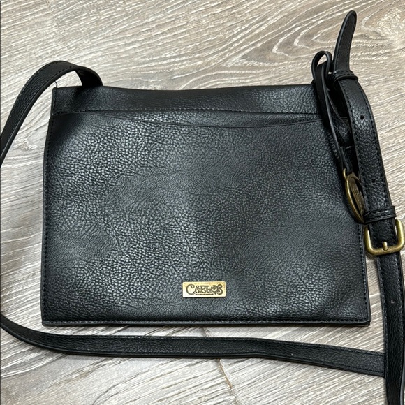 Carlos Santana Women’s Black and Beige Crossbody Bag Minimalist Look - Picture 6 of 6